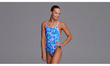 Load image into Gallery viewer, Girls Diamond Back One Piece BooBam Blue
