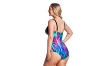 Load image into Gallery viewer, Womens Ruched One Piece Brush Strokes
