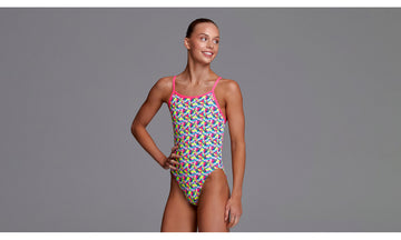 Girls Single Strap One Piece Bye Birdie