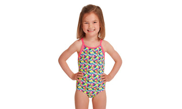 Toddler Girls Printed One Piece Bye Birdie