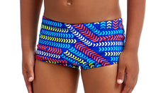 Load image into Gallery viewer, Toddler Boys Printed Trunks Chain Reaction
