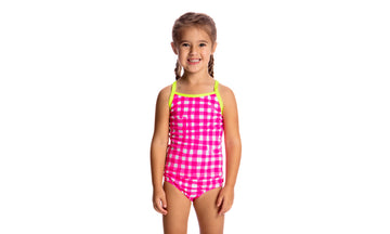 Toddler Girls Tankini & Brief Two Piece Check Me Out