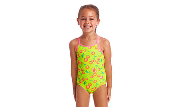 Toddler Girls Printed One Piece Cherry Top