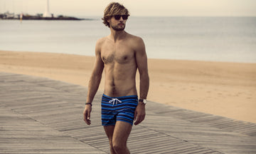 Mens Shorty Shorts Short Chrysler Stripe