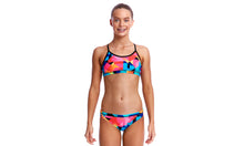 Load image into Gallery viewer, Girls Racerback Two Piece Colour Burst
