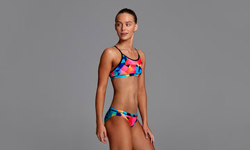 Girls Racerback Two Piece Colour Burst