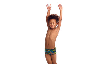 Toddler Boys Eco Square Trunks Colour Run