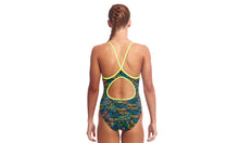 Load image into Gallery viewer, Girls Eco Diamond Back One Piece Colour Run
