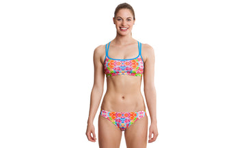 Womens Bibi Banded Brief Coral Bloom