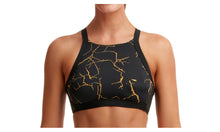 Load image into Gallery viewer, Womens Hi Light Swim Top Cracked Gold

