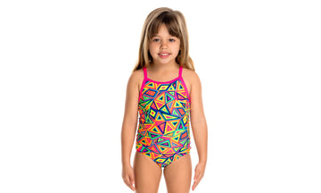 Toddler Girls Printed One Piece Crazy Crayon