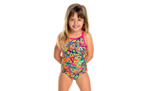 Load image into Gallery viewer, Toddler Girls Printed One Piece Crazy Crayon
