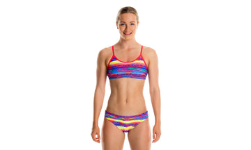 Girls Racerback Two Piece Crystal Wave