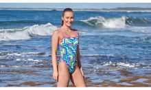 Load image into Gallery viewer, Womens Tie Me Tight One Piece Cut Lines
