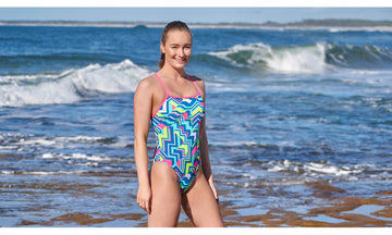 Womens Tie Me Tight One Piece Cut Lines