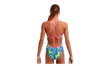 Load image into Gallery viewer, Girls Tie Me Tight One Piece Cut Lines
