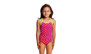 Toddler Girls Tankini & Brief Two Piece Daisy Dots