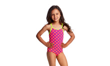 Load image into Gallery viewer, Toddler Girls Printed One Piece Daisy Dots
