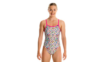 Girls Single Strap One Piece Daisy Maze