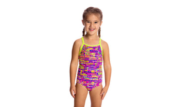 Toddler Girls Printed One Piece Dotty Dash
