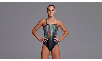 Girls Strapped In One Piece Drip Funk