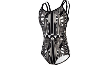 Womens Split Strap One Piece Empire Night