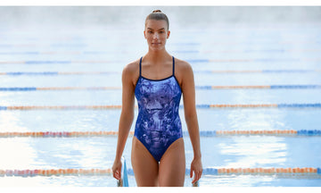 Womens Single Strap One Piece Falling Water