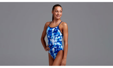 Girls Diamond Back One Piece Fast Glass