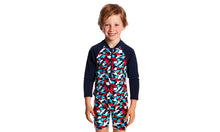 Load image into Gallery viewer, Toddler Boys Go Jump Suit Feeding Frenzy
