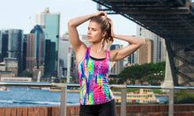 Load image into Gallery viewer, Womens Active Singlet Top Feline Fever
