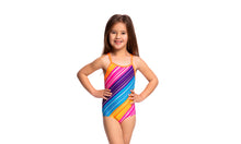 Load image into Gallery viewer, Toddler Girls Printed One Piece Fine Lines

