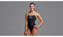 Load image into Gallery viewer, Womens Twisted One Piece FK Black
