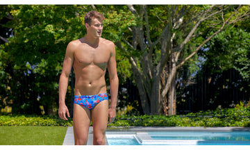 Mens Classic Briefs Flaming Vegas