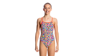 Girls Single Strap One Piece Flash Bomb