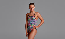 Load image into Gallery viewer, Girls Single Strap One Piece Flickering Forest
