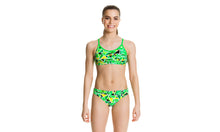 Load image into Gallery viewer, Girls Racerback Two Piece Fluro Fracture
