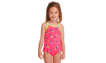 Toddler Girls Belted Frill One Piece Fly Dragon