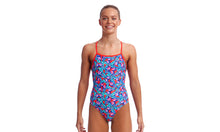 Load image into Gallery viewer, Girls Strapped In One Piece Fly Free
