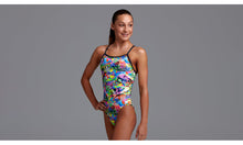 Load image into Gallery viewer, Girls Tie Me Tight One Piece Fossil Fuel
