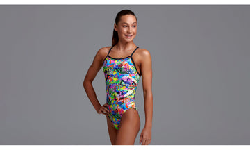 Girls Tie Me Tight One Piece Fossil Fuel