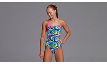 Load image into Gallery viewer, Girls Eco Strapped In One Piece Gelat OMG
