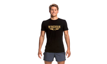 Mens Crew Neck T-Shirt Gold Wingman