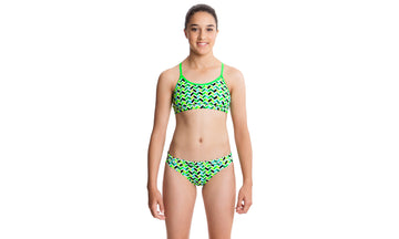 Girls Racerback Two Piece Golden Arms