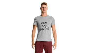 Mens Crew Neck T-Shirt Great Ball Control Grey