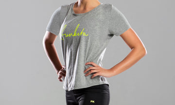 Womens Tina T-Shirt Grey Scribble