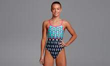 Load image into Gallery viewer, Girls Single Strap One Piece Happy Feet
