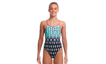 Load image into Gallery viewer, Girls Single Strap One Piece Happy Feet
