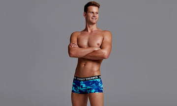 Mens Underwear Trunks Hawaiian Skies