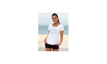Girls Scoop Neck T-Shirt Other Heart Lane Rope