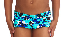 Load image into Gallery viewer, Toddler Boys Square Trunks Holy Sea
